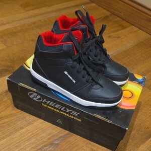 Heelys Kids Black Sneakers with Red Lining